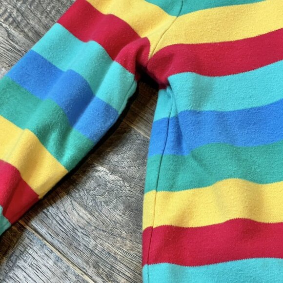 Frugi Reversible Snuggle Jacket, Rainbow Stripe 2/3 - Picture 10 of 13